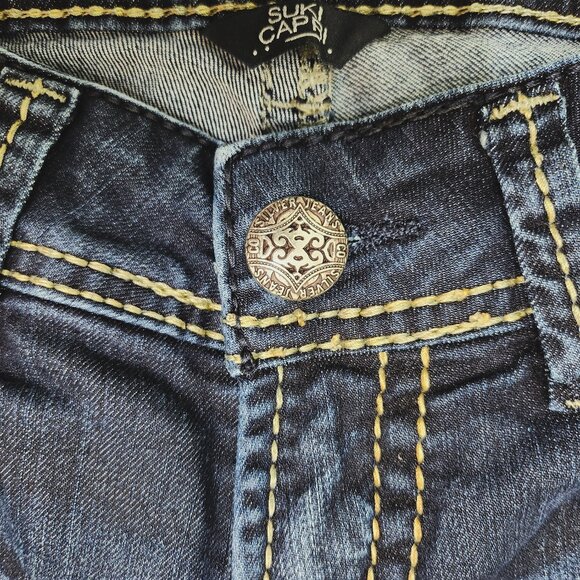 Silver Jeans Suki Capri Blue Jeans - Picture 6 of 7